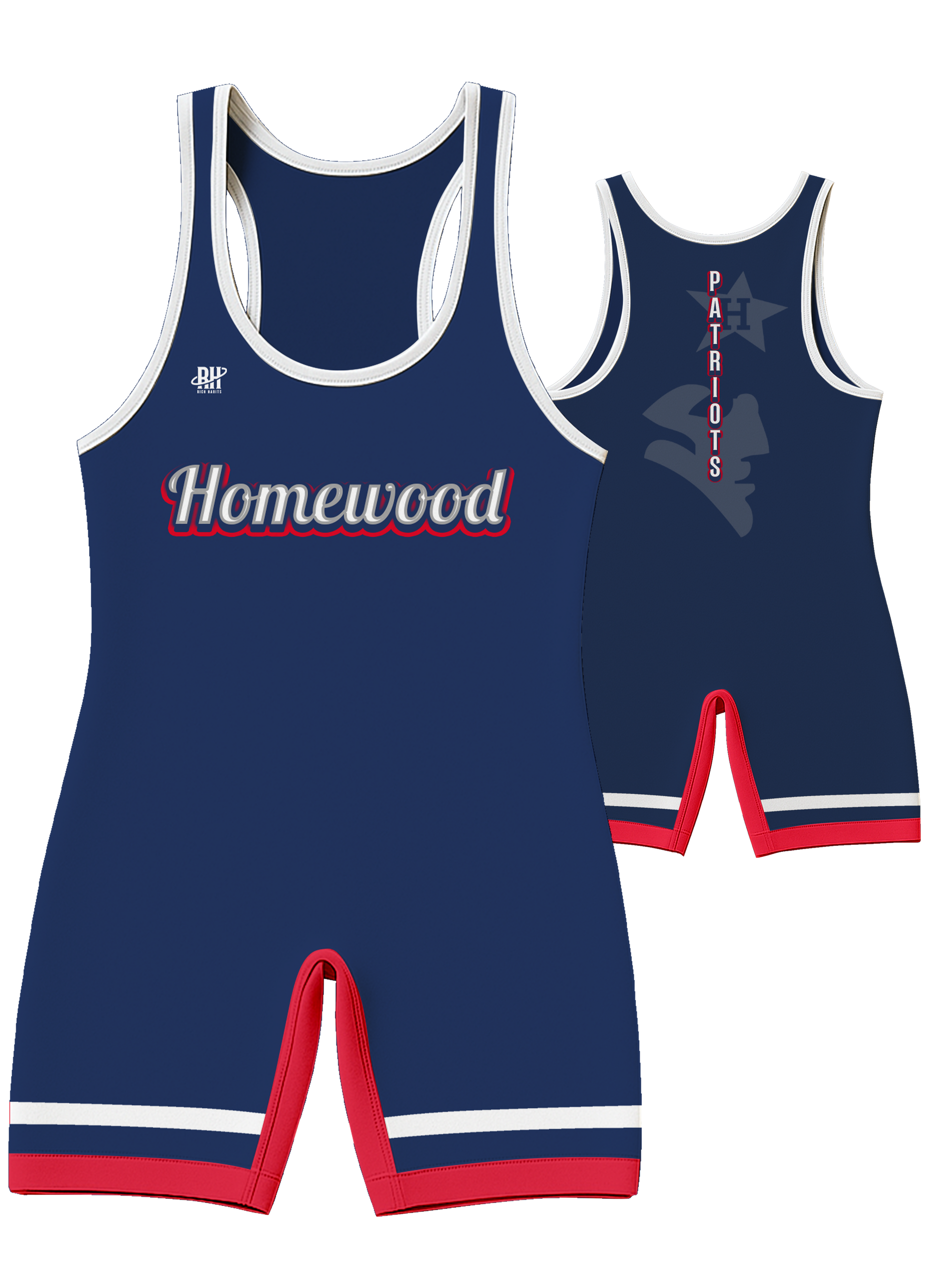 Homewood Youth Wrestling Singlet - Product Photo