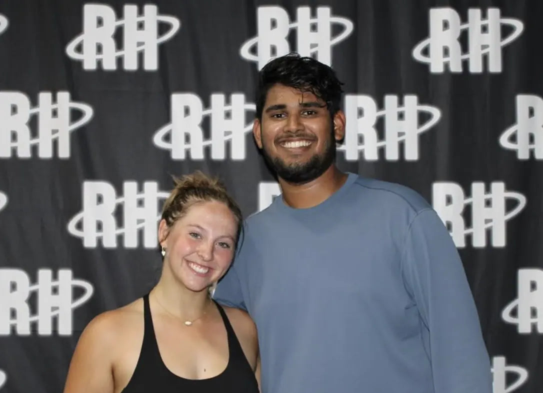 Two winners at the Rich Habits pickleball event